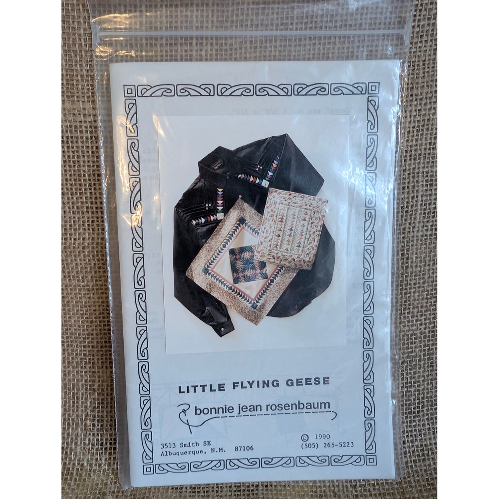 Vintage 1990 Bonnie Jean Rosenbaum Little Flying Geese Miniature Quilt Pattern